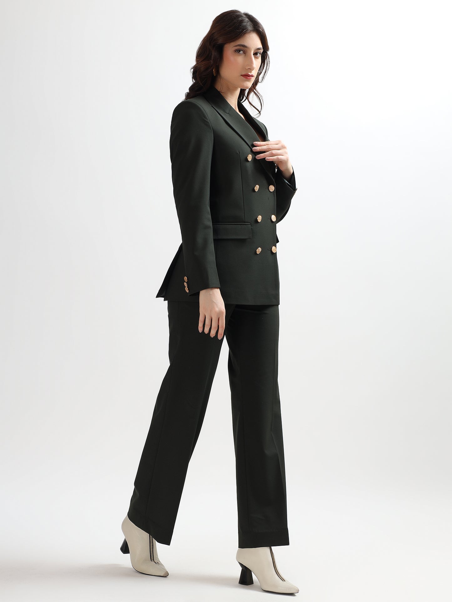 Olive Empress Blazer Set