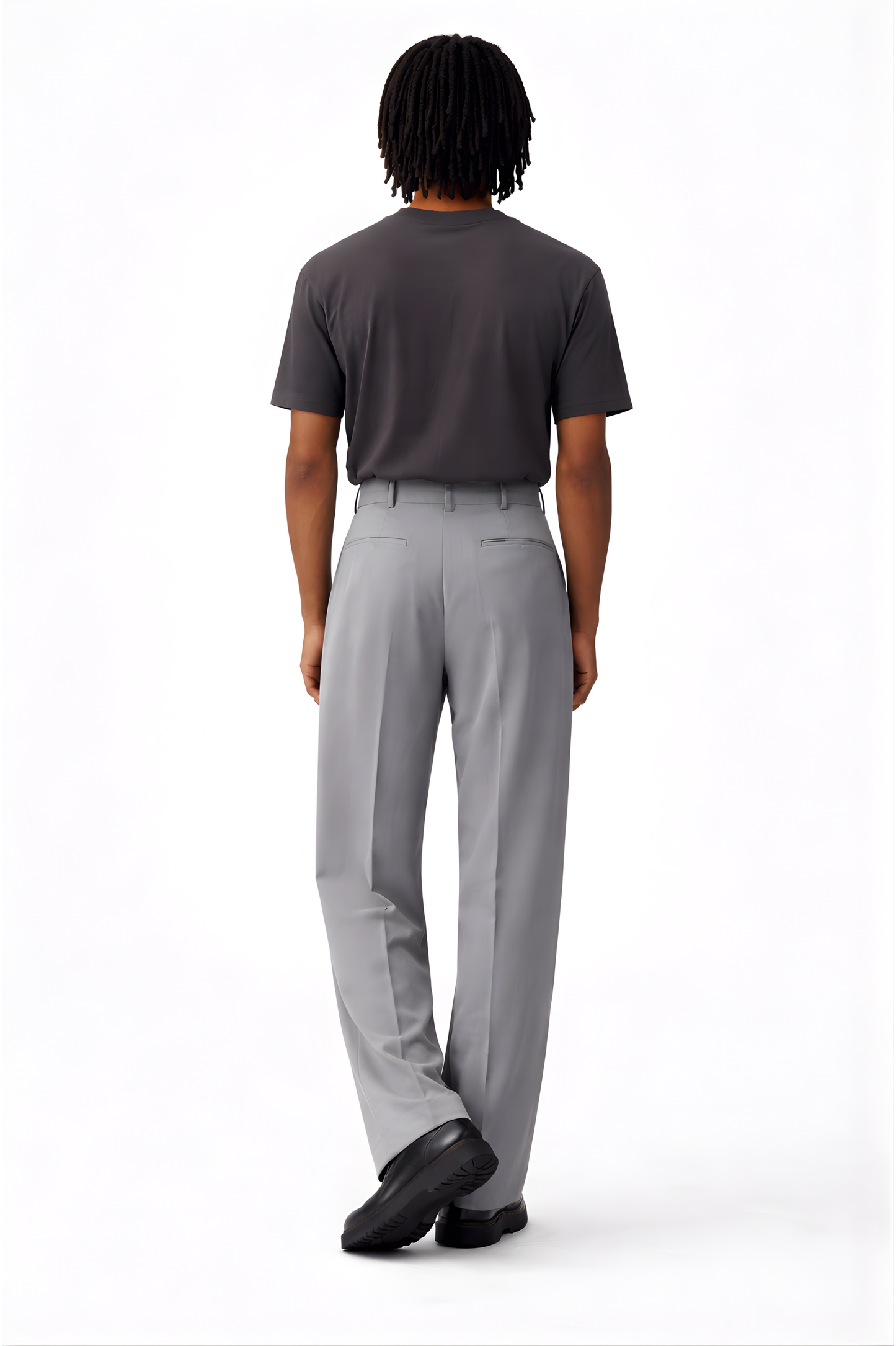 Grey Tailored Wide-Leg Trousers - SS Vol. 11