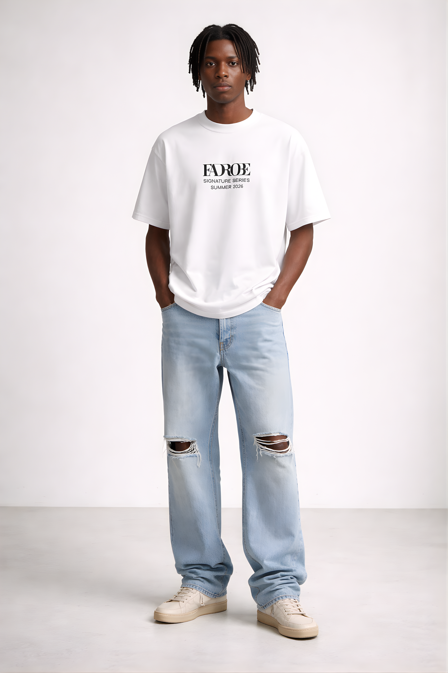 White Classic Terry Tee - SS Vol. 11